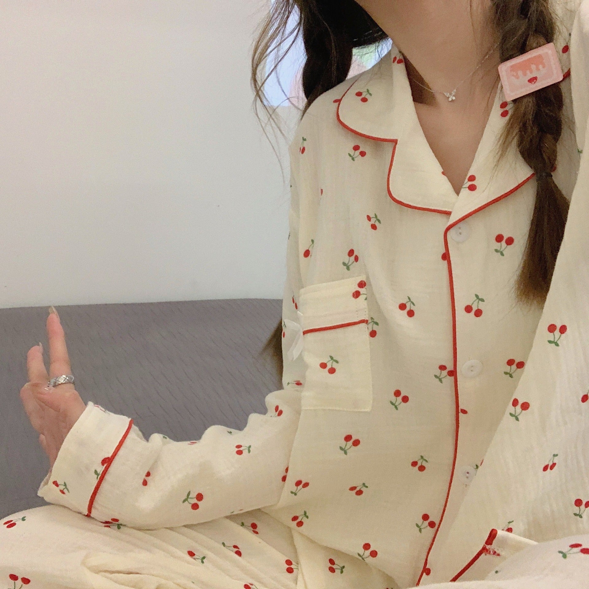 Emma | Cozy Printed Long Sleeve Pajama Set