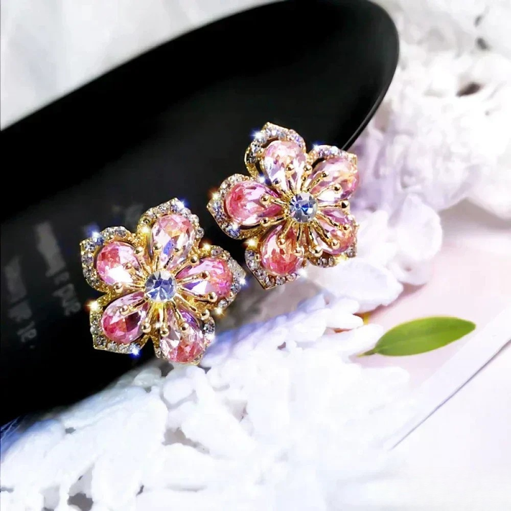 Emma | Elegant Colorful Zirconia Earrings