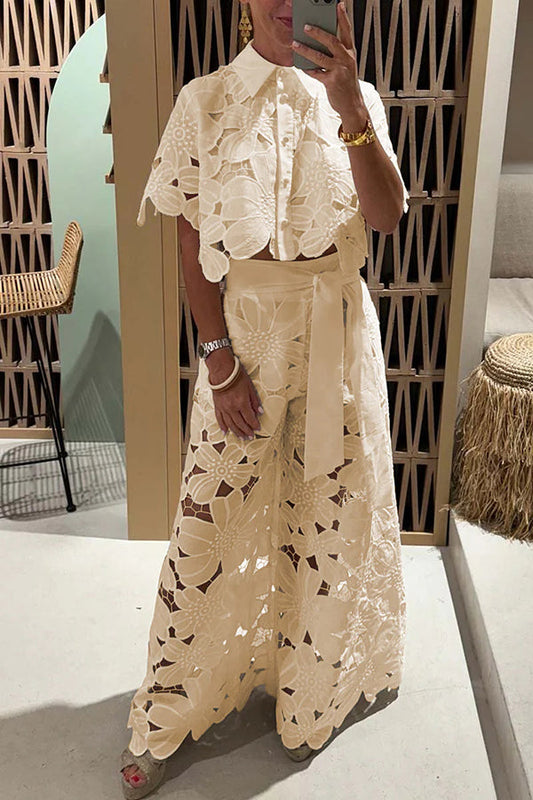 Emma | Elegant Flowy Maxi Dress with Ruffle Sleeves for Women