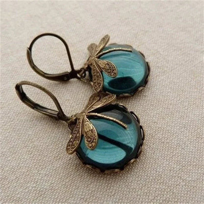 Emma | Elegant Gold Dragonfly Earrings