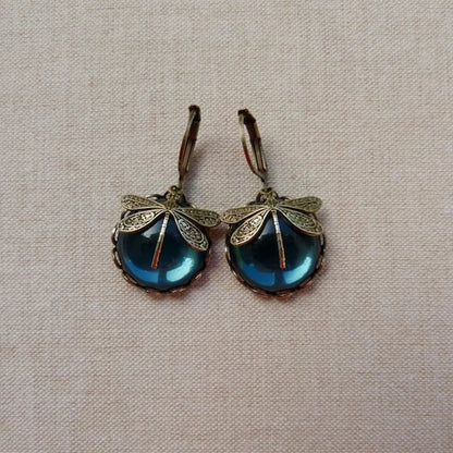 Emma | Elegant Gold Dragonfly Earrings