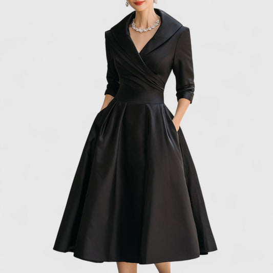 Emma | Elegant Plus Size Midi Dress for Summer Weddings