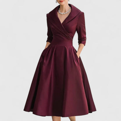 Emma | Elegant Plus Size Midi Dress for Summer Weddings