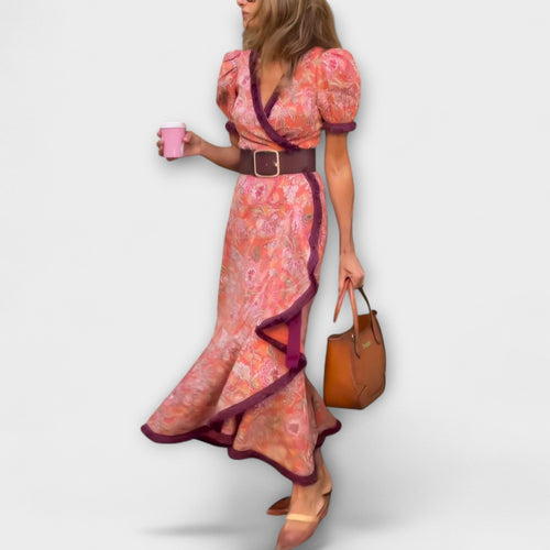 Emma | Elegant Soft Pink Maxi Dress