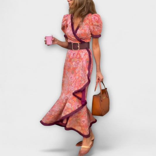 Emma | Elegant Soft Pink Maxi Dress