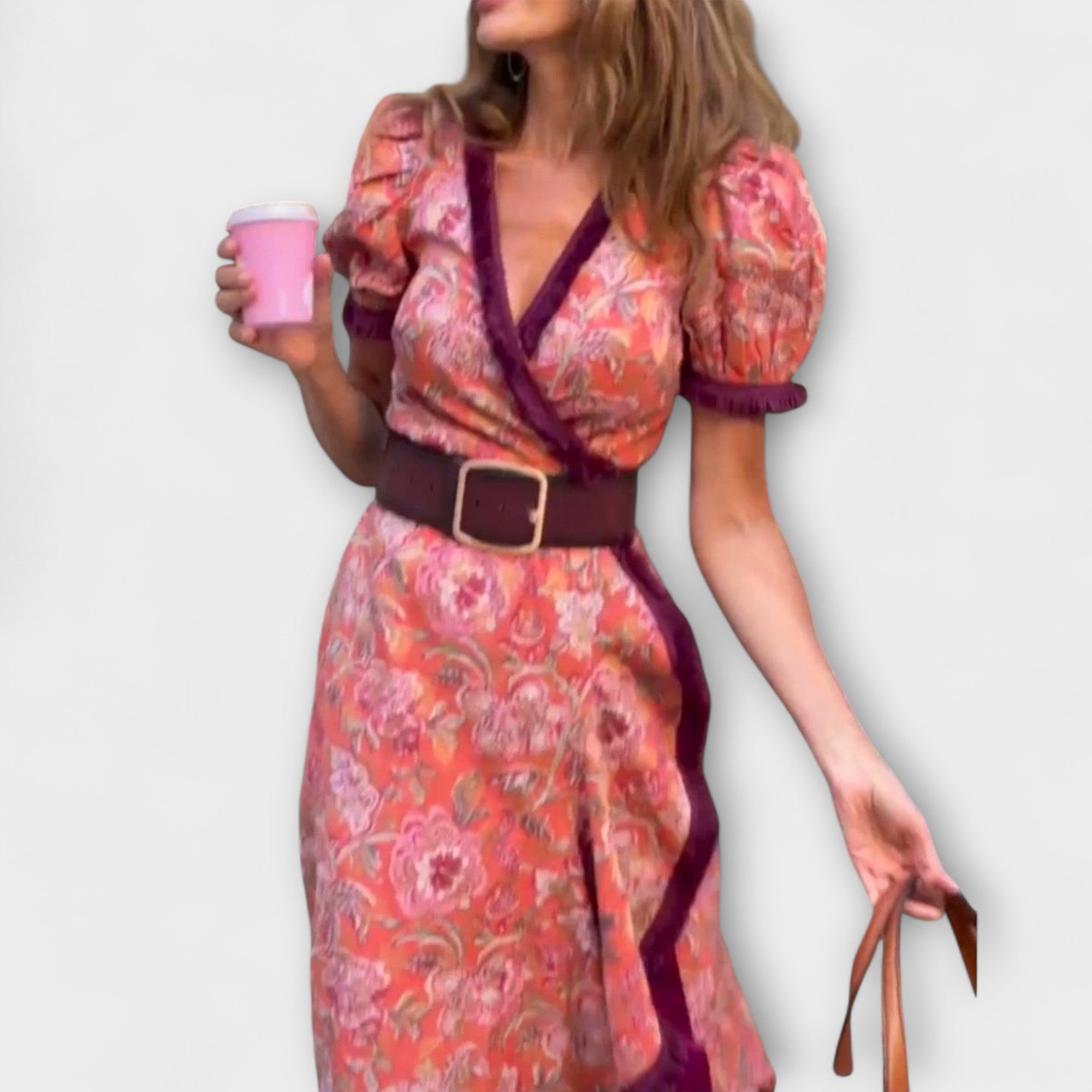 Emma | Elegant Soft Pink Maxi Dress
