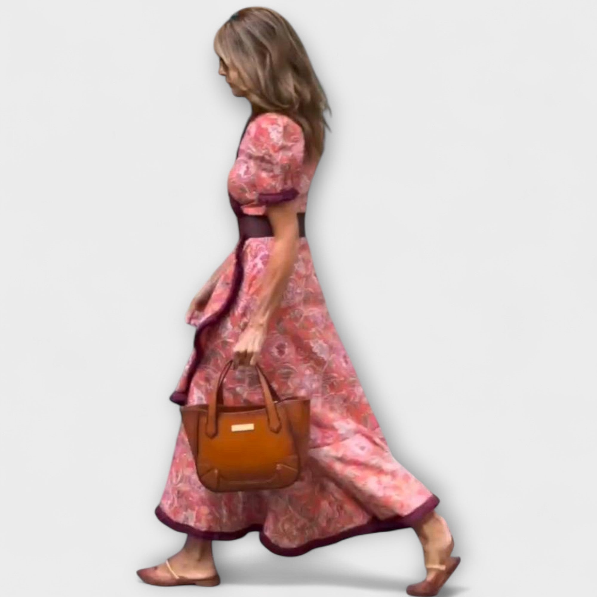 Emma | Elegant Soft Pink Maxi Dress