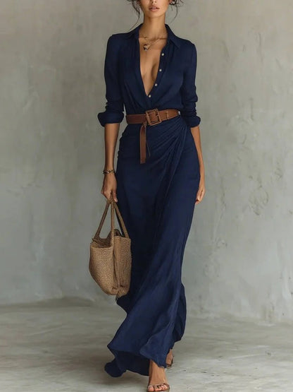 Emma | Flattering Wrap Maxi Dress for Women