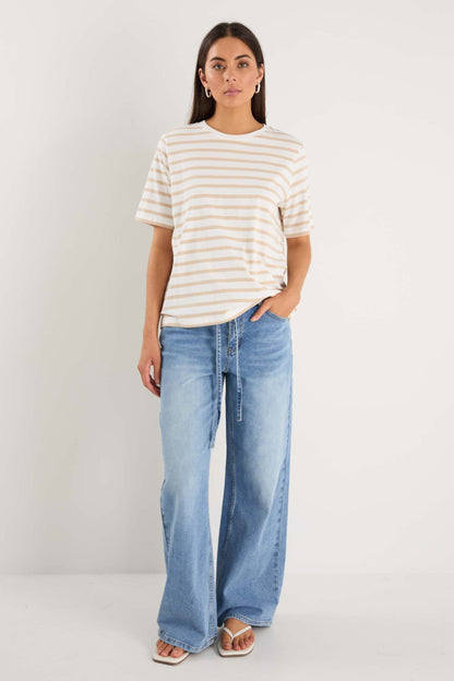 Emma | Relaxed Boxy Fit Striped Tee