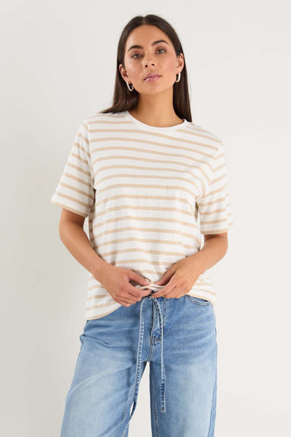 Emma | Relaxed Boxy Fit Striped Tee