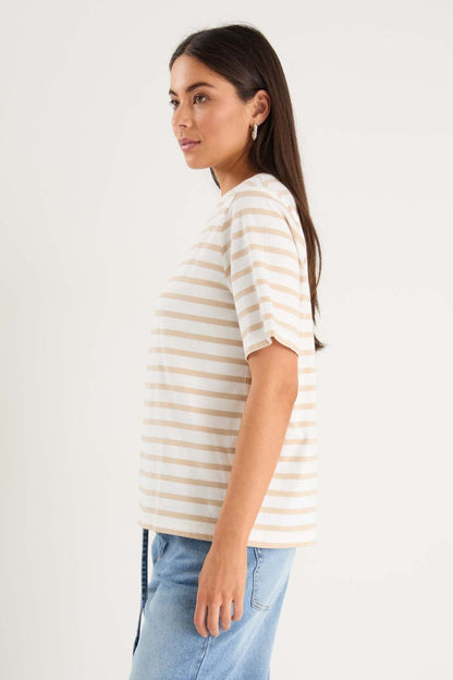 Emma | Relaxed Boxy Fit Striped Tee