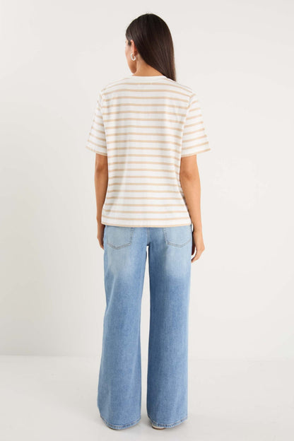 Emma | Relaxed Boxy Fit Striped Tee