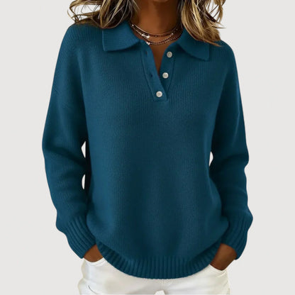 Emma | Soft Elegant Collared Knit Sweater