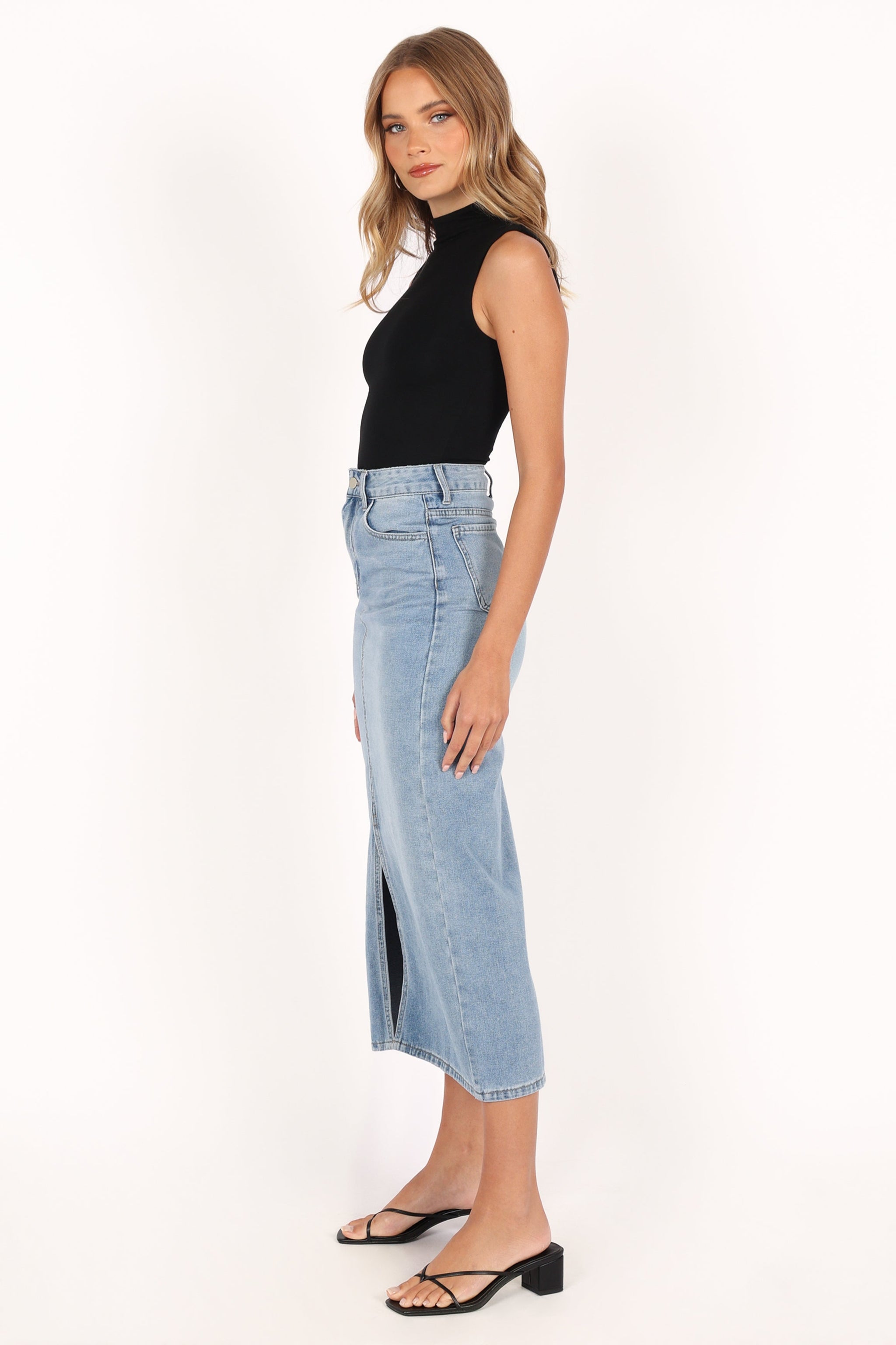 Emma | Stylish Chic Denim Midi Skirt for Women