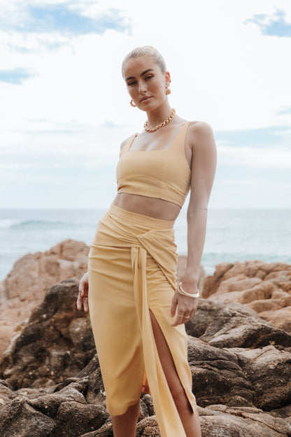 Emma | Stylish Two Piece Yellow Set for Women