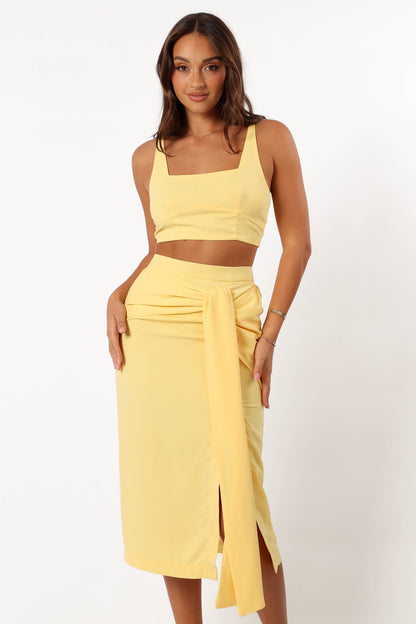 Emma | Stylish Two Piece Yellow Set for Women