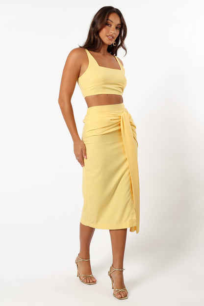 Emma | Stylish Two Piece Yellow Set for Women