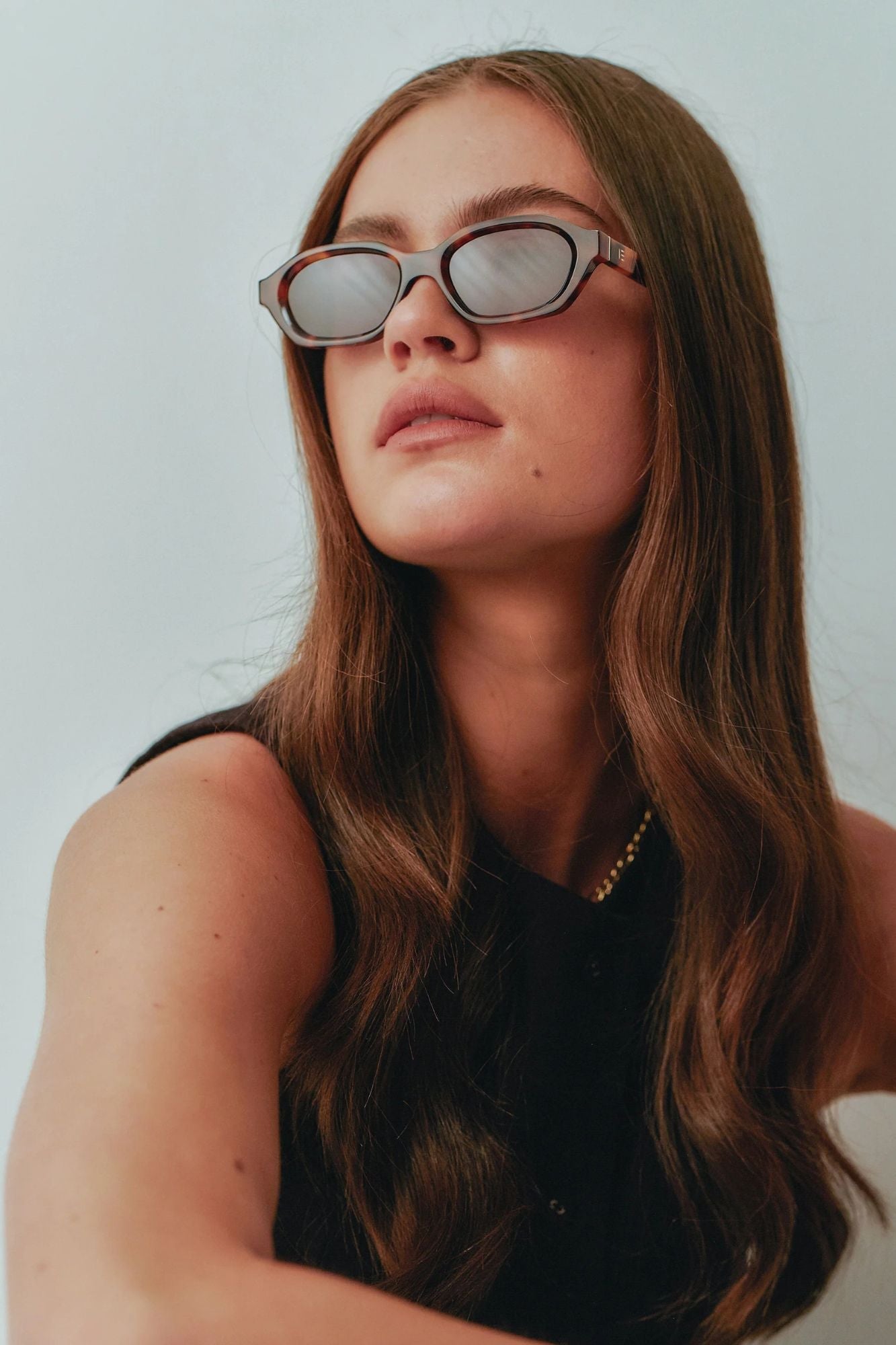 Ethan | Chic Tortoise Narrow Sunglasses