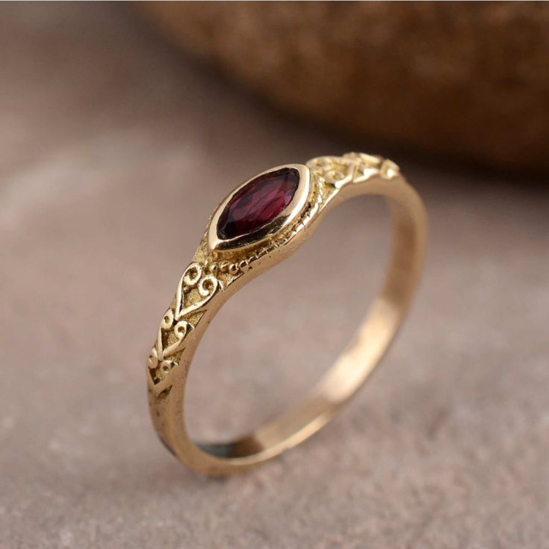 Gold Ruby Ring