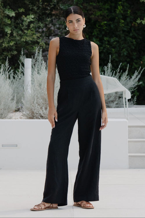Ethan | Relaxed Wide-Leg Linen Pants