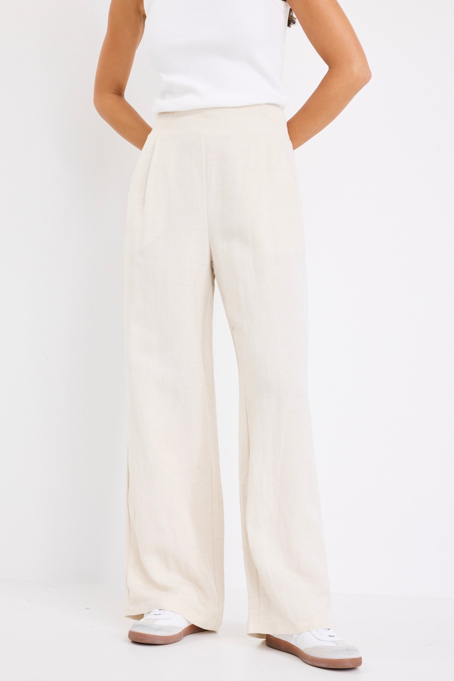Ethan | Relaxed Wide Leg Linen Pants