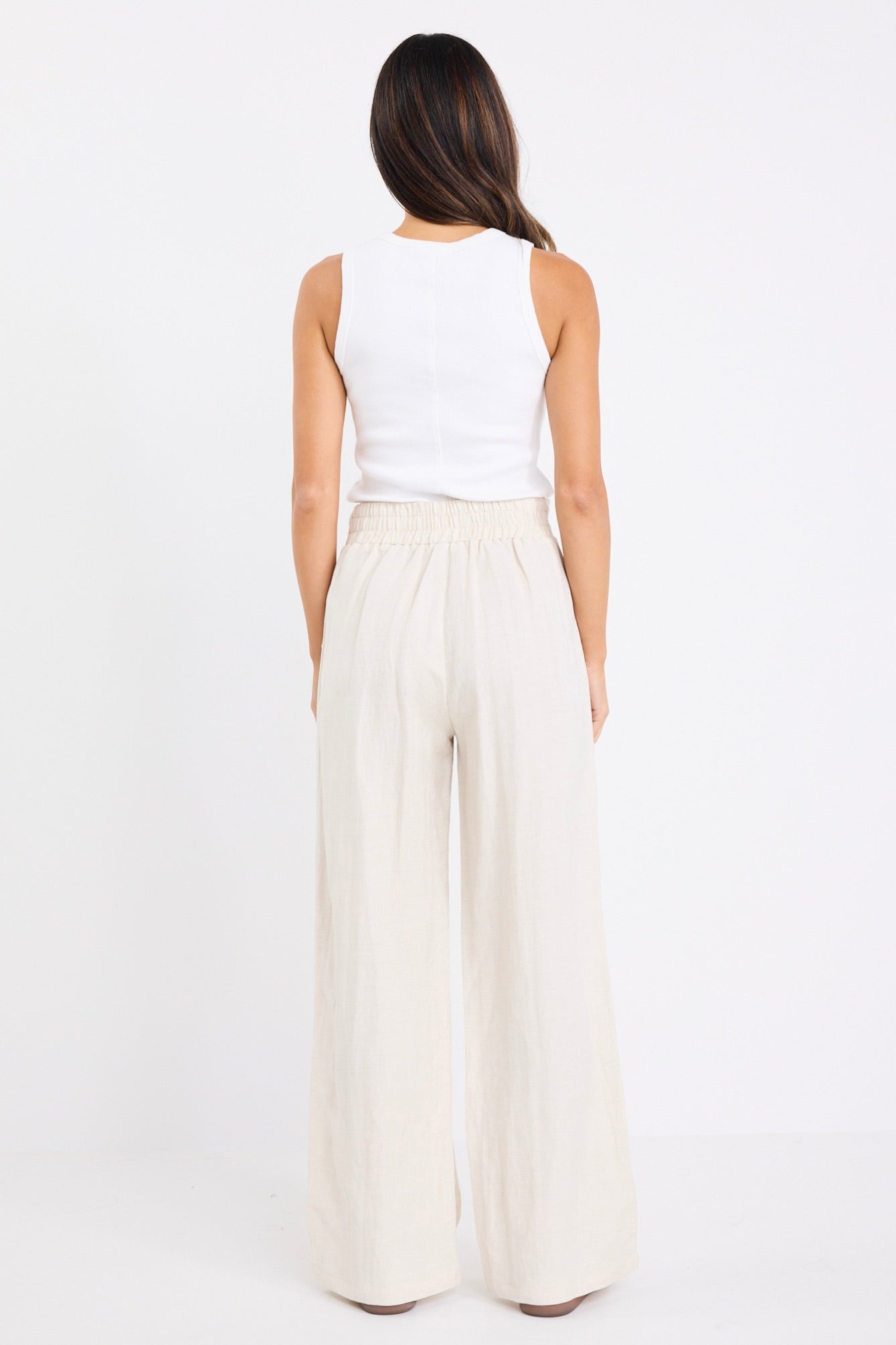 Ethan | Relaxed Wide Leg Linen Pants