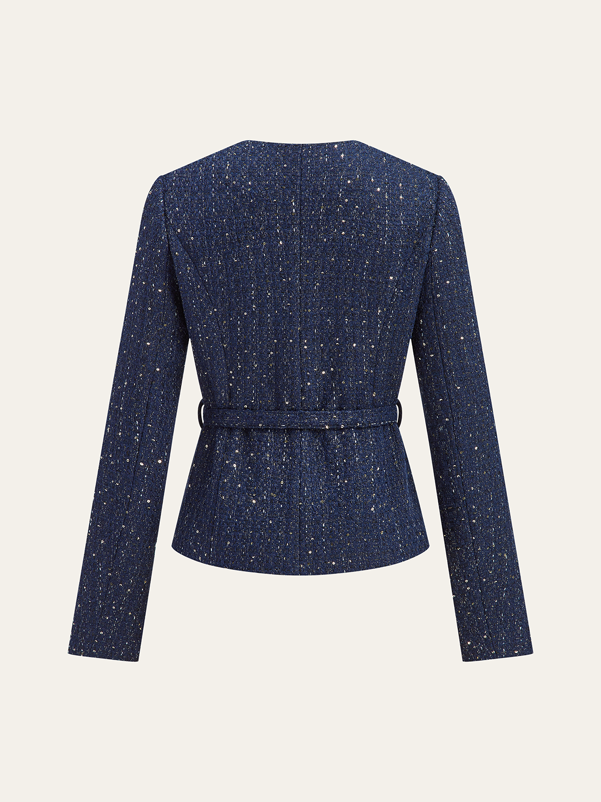 Felicity | Tweed Jacket with Metallic Buttons | Stylish Layering for Any Occasion