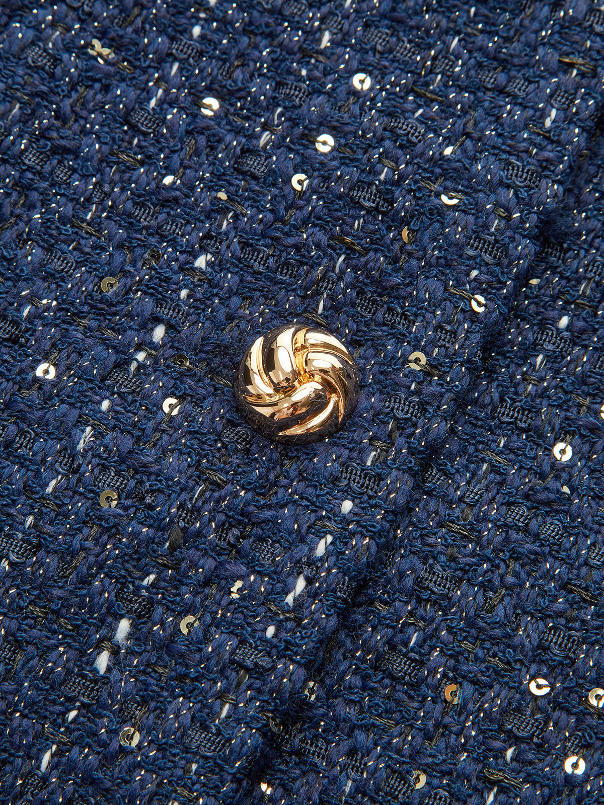 Felicity | Tweed Jacket with Metallic Buttons | Stylish Layering for Any Occasion