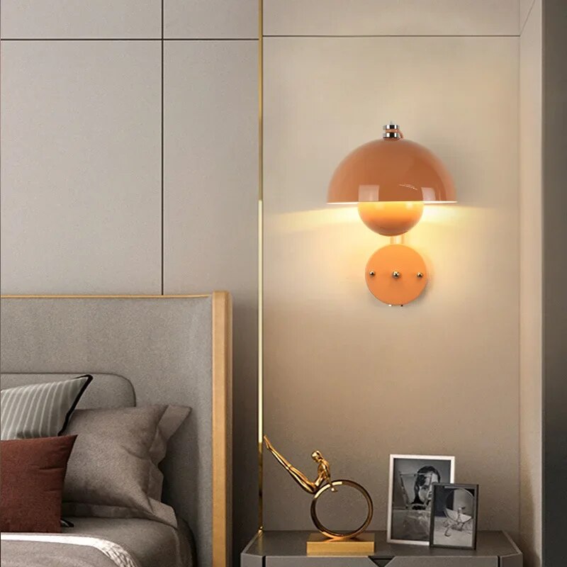 FungiGlow | Whimsical Modern Mushroom Wall Sconce Light Design