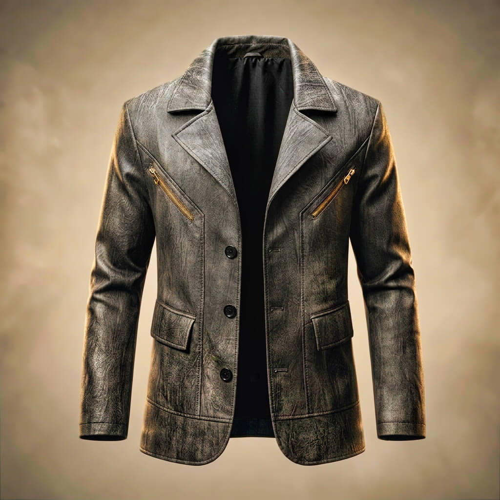 Freya | Luxe Leather Blazer