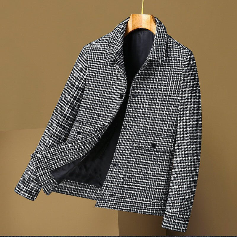 Julian | Tailored Houndstooth Wool Jacket