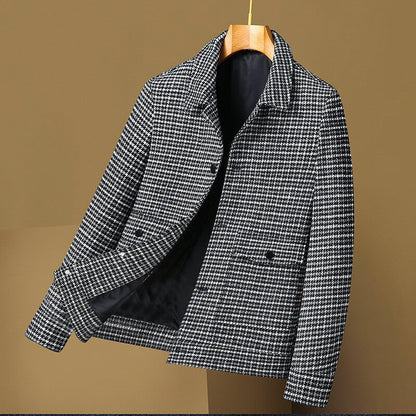 Julian | Tailored Houndstooth Wool Jacket