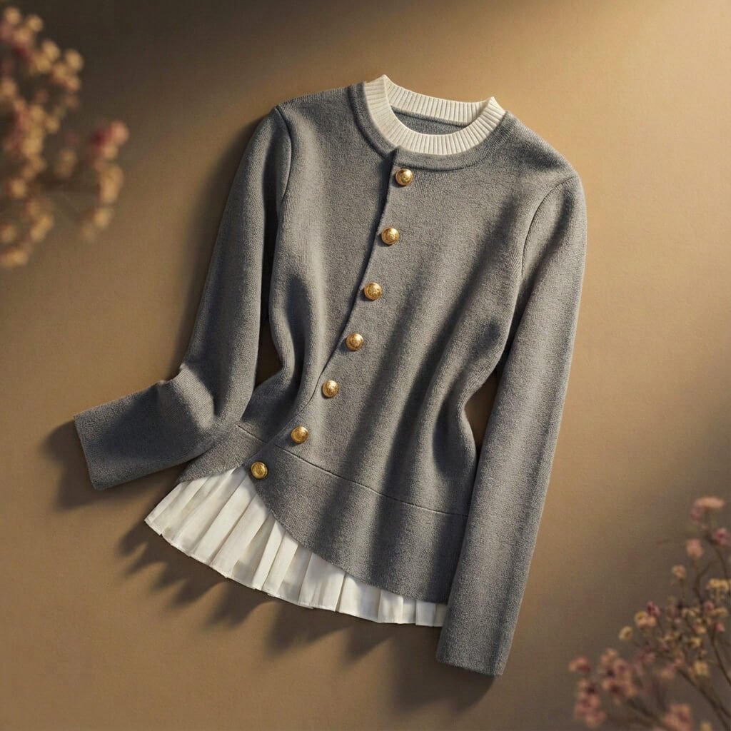 Vivienne | Luxe Merino Wool Pearl Sweater