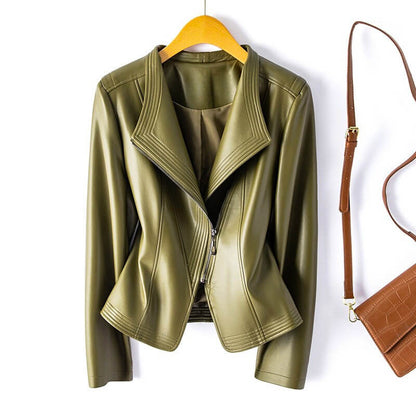 Freya | Luxe Leather Biker Jacket