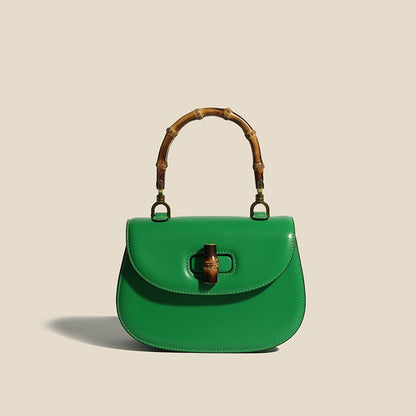 Esme | Luxe Leather Bamboo Handbag