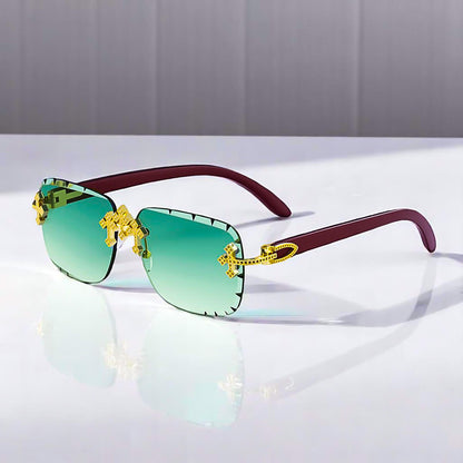 Vivienne | Rimless Retro Sunglasses