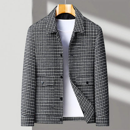 Julian | Tailored Houndstooth Wool Jacket
