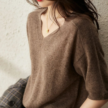 Vivienne | Luxe Cashmere Button-Up Shirt