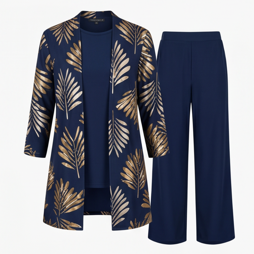 Trielle - Elegant 3-Piece Pantsuit Set for Occasions