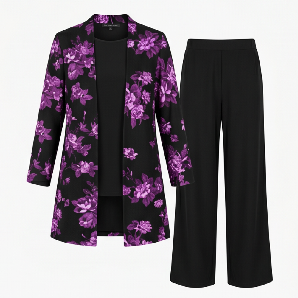 Trielle - Elegant 3-Piece Pantsuit Set for Occasions