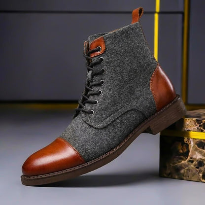 Julian | Luxe Leather and Wool Boots