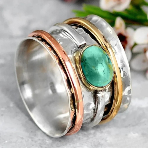 Liam | Elegant Vintage Gold and Silver Ring