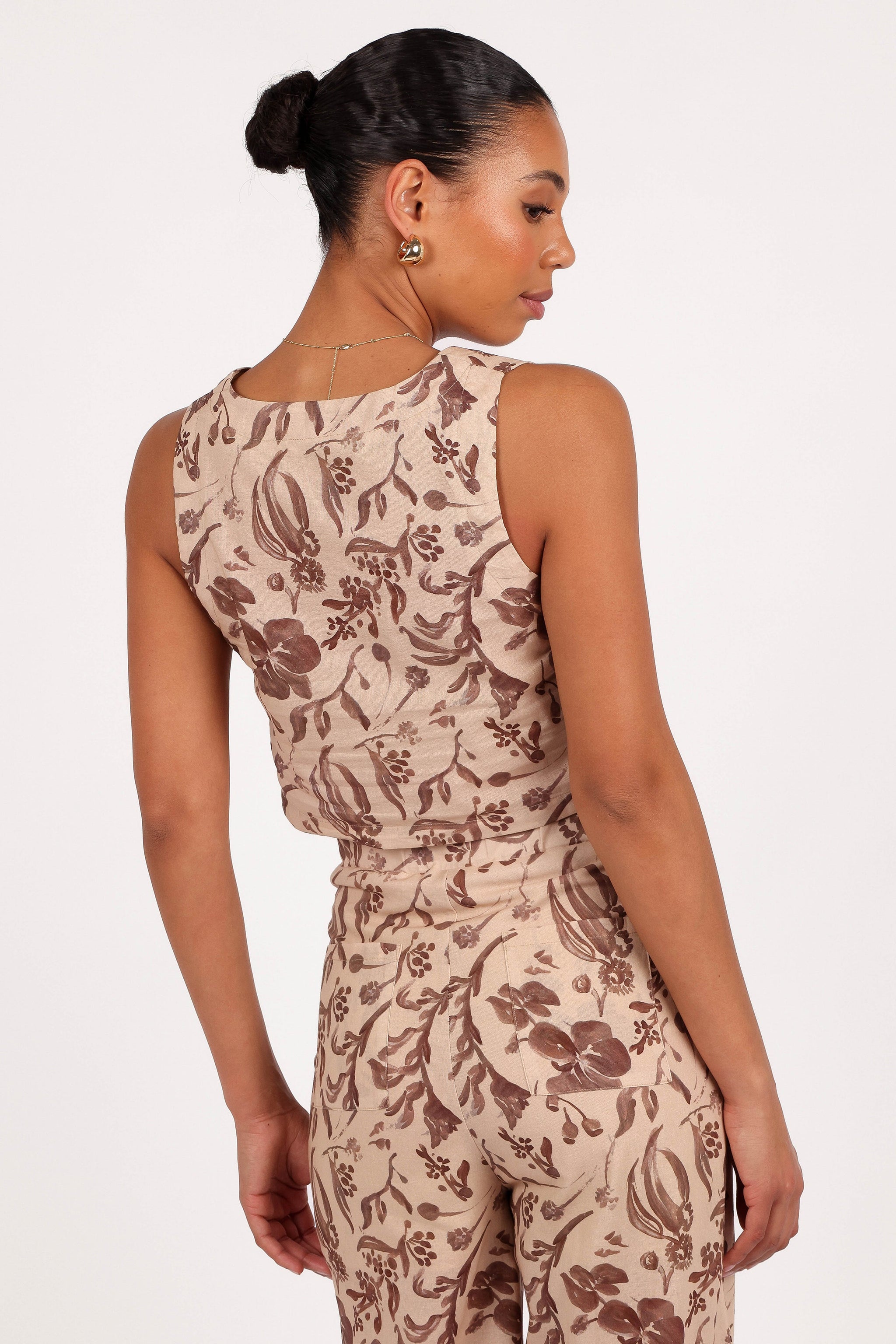 Lila | Floral Cropped Going Out Top for Women