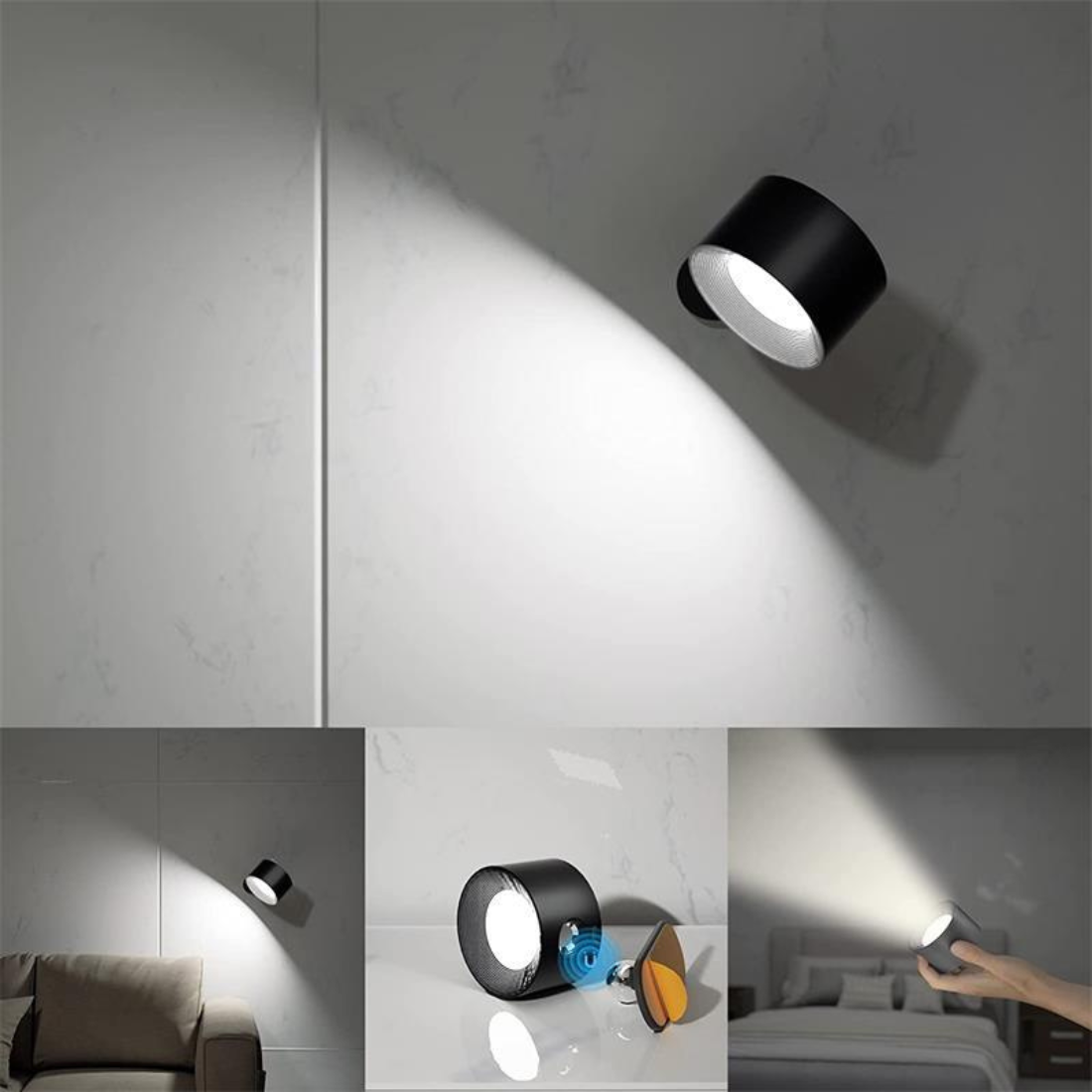 Luminara | Versatile Wireless Rechargeable Outdoor Wall Light 360°