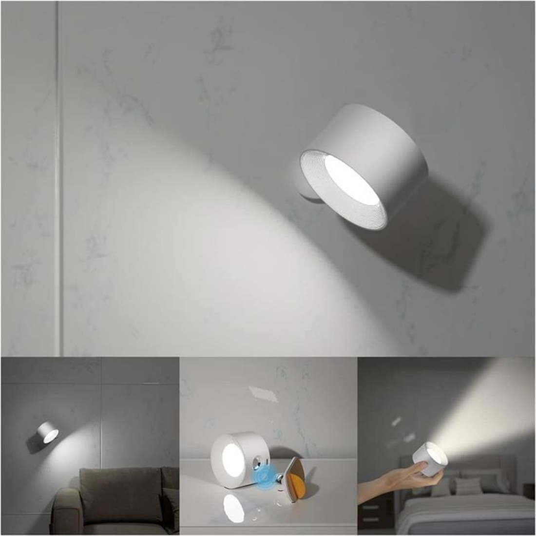 Luminara | Versatile Wireless Rechargeable Outdoor Wall Light 360°