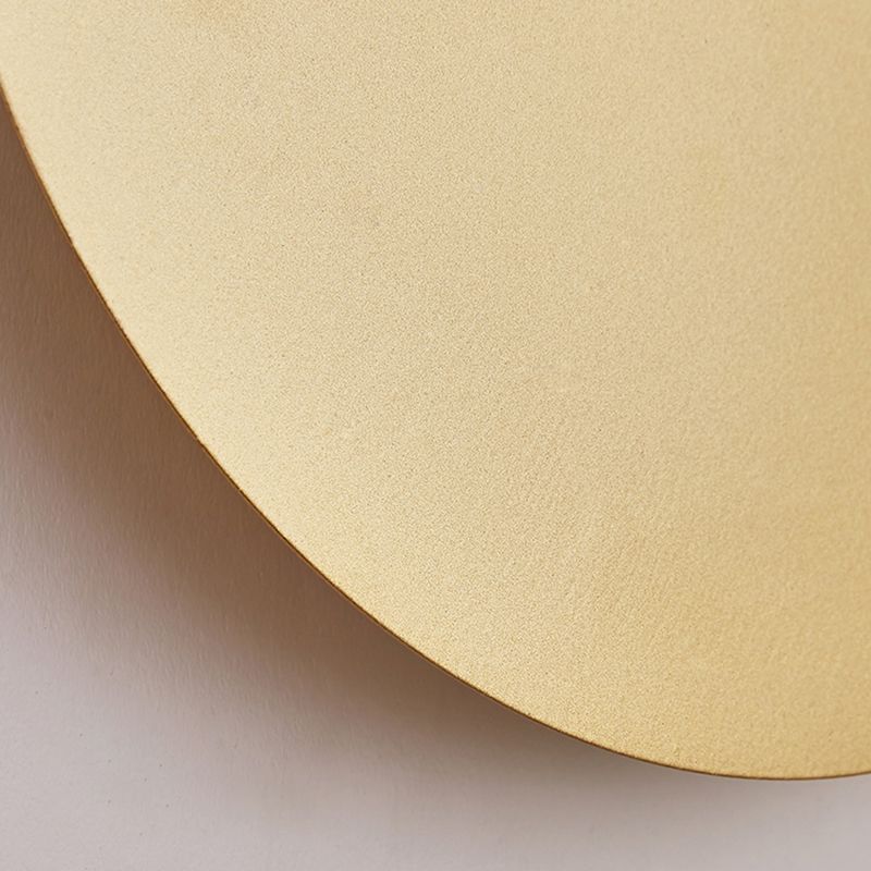 LunaGlow | Modern Black Metal Round Wall Sconce Light Fixture