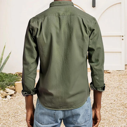 Henrik | Textured Cotton Shirt