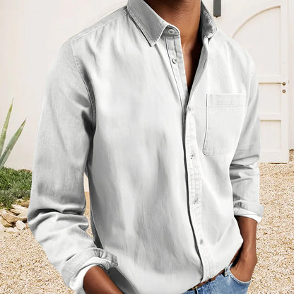 Henrik | Textured Cotton Shirt