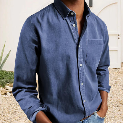 Henrik | Textured Cotton Shirt