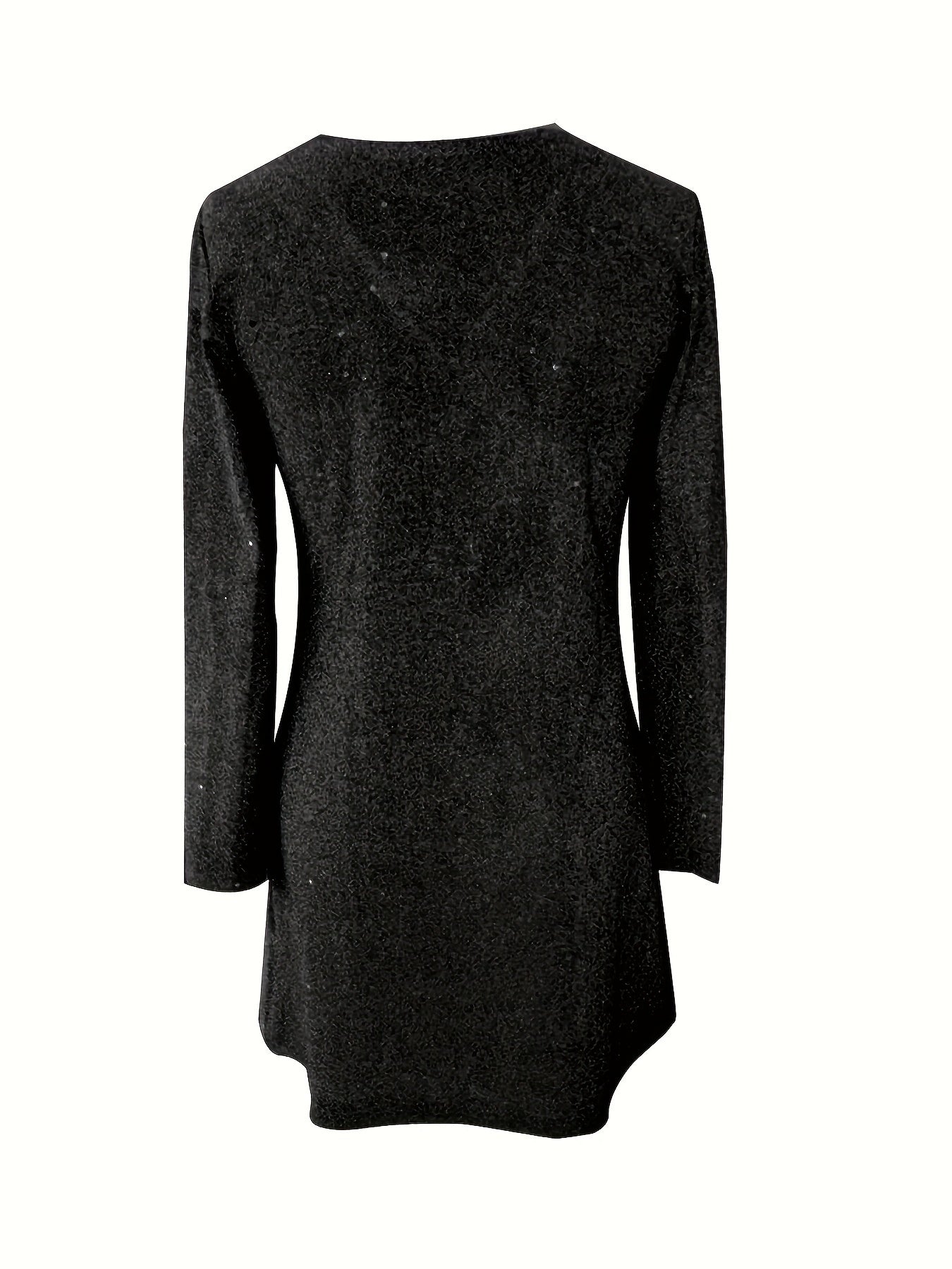 Madison | Glamorous Glitter V Neck Cocktail Dress